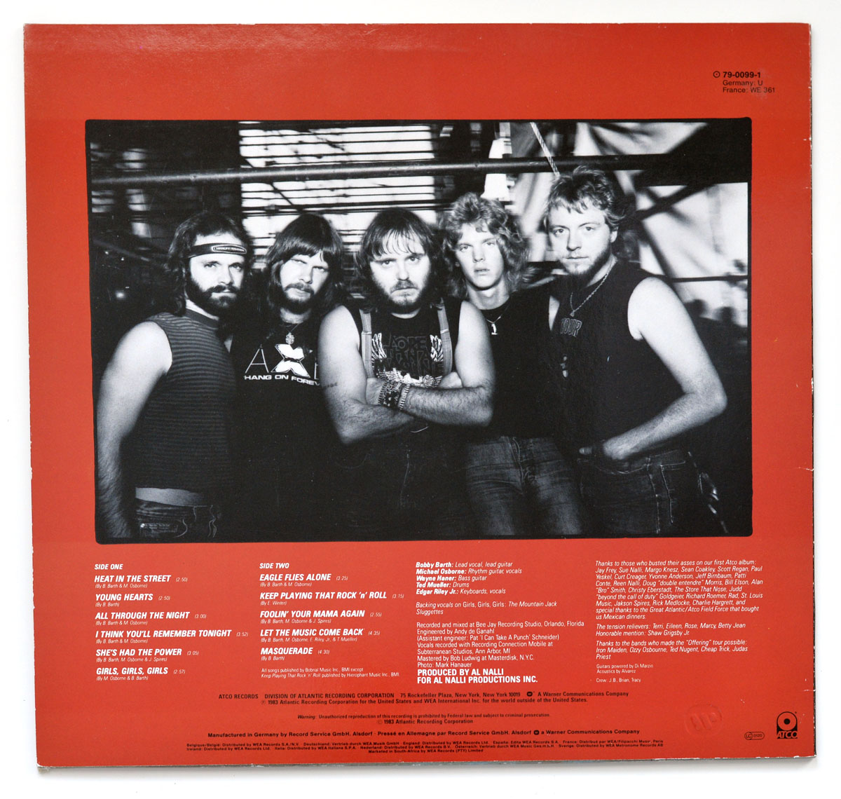 High Resolution Photo Album Back Cover of AXE - Nemesis https://vinyl-records.nl